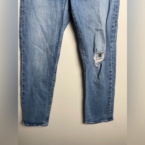 Levis Wedgie Straight Premium Blue Jeans Size 26 - Picture 6 of 16